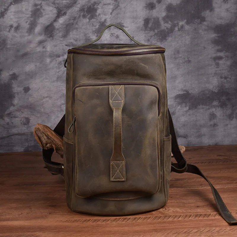 Leather Backpack Large Capacity Travel Bag YG1919