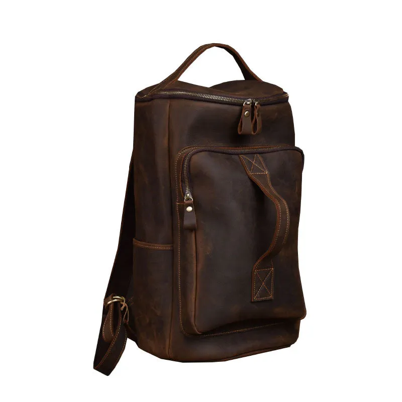 Leather Backpack Large Capacity Travel Bag YG1919