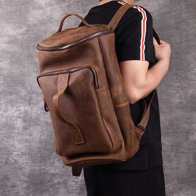 Leather Backpack Large Capacity Travel Bag YG1919