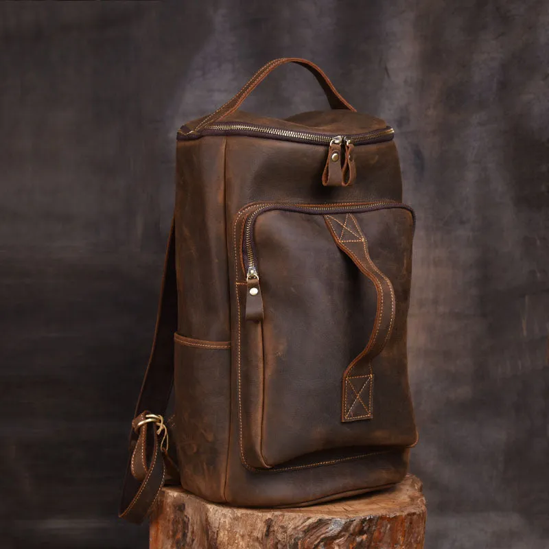 Leather Backpack Large Capacity Travel Bag YG1919