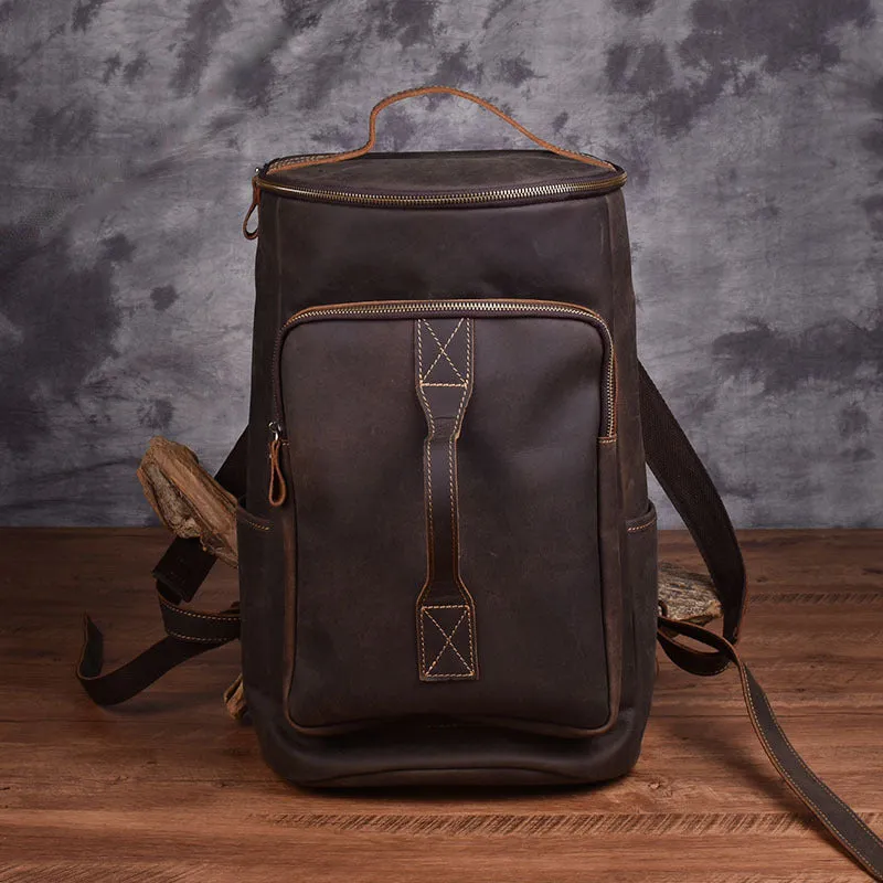 Leather Backpack Large Capacity Travel Bag YG1919