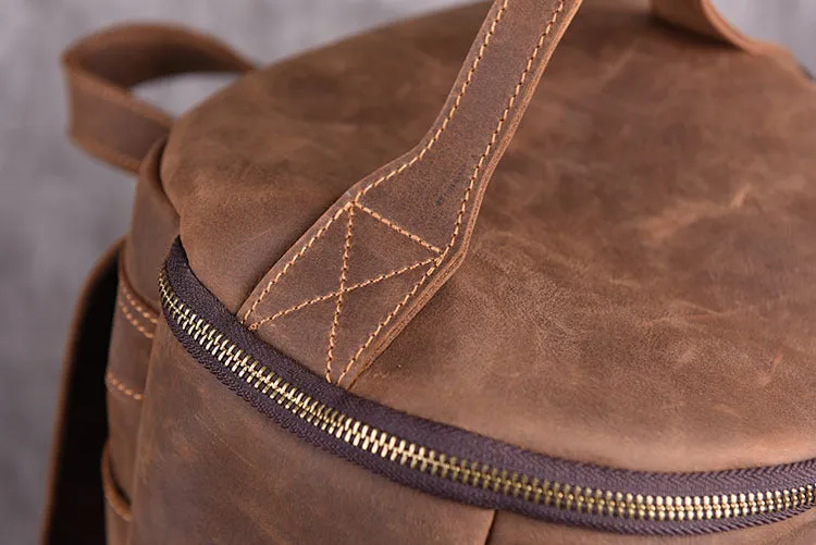Leather Backpack Large Capacity Travel Bag YG1919
