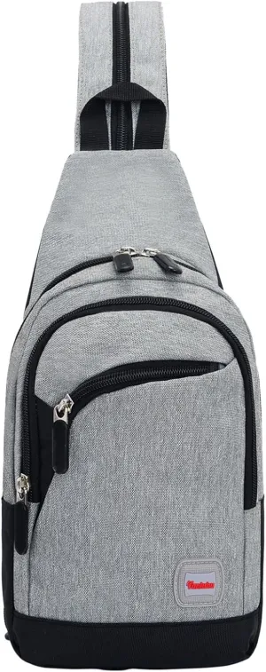 Leather Crossbody Bag for Women Women's Crossbody Travel Purses Built In Wallet Lightweight Backpack(F)