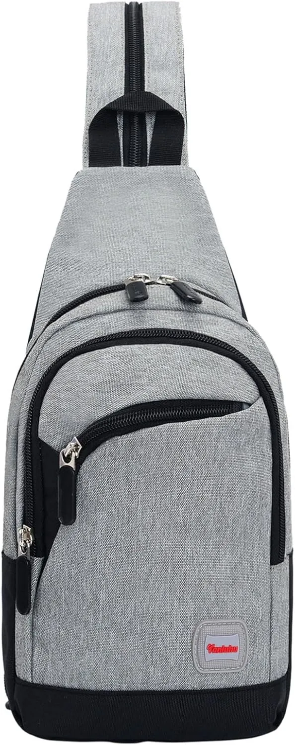 Leather Crossbody Bag for Women Women's Crossbody Travel Purses Built In Wallet Lightweight Backpack(F)