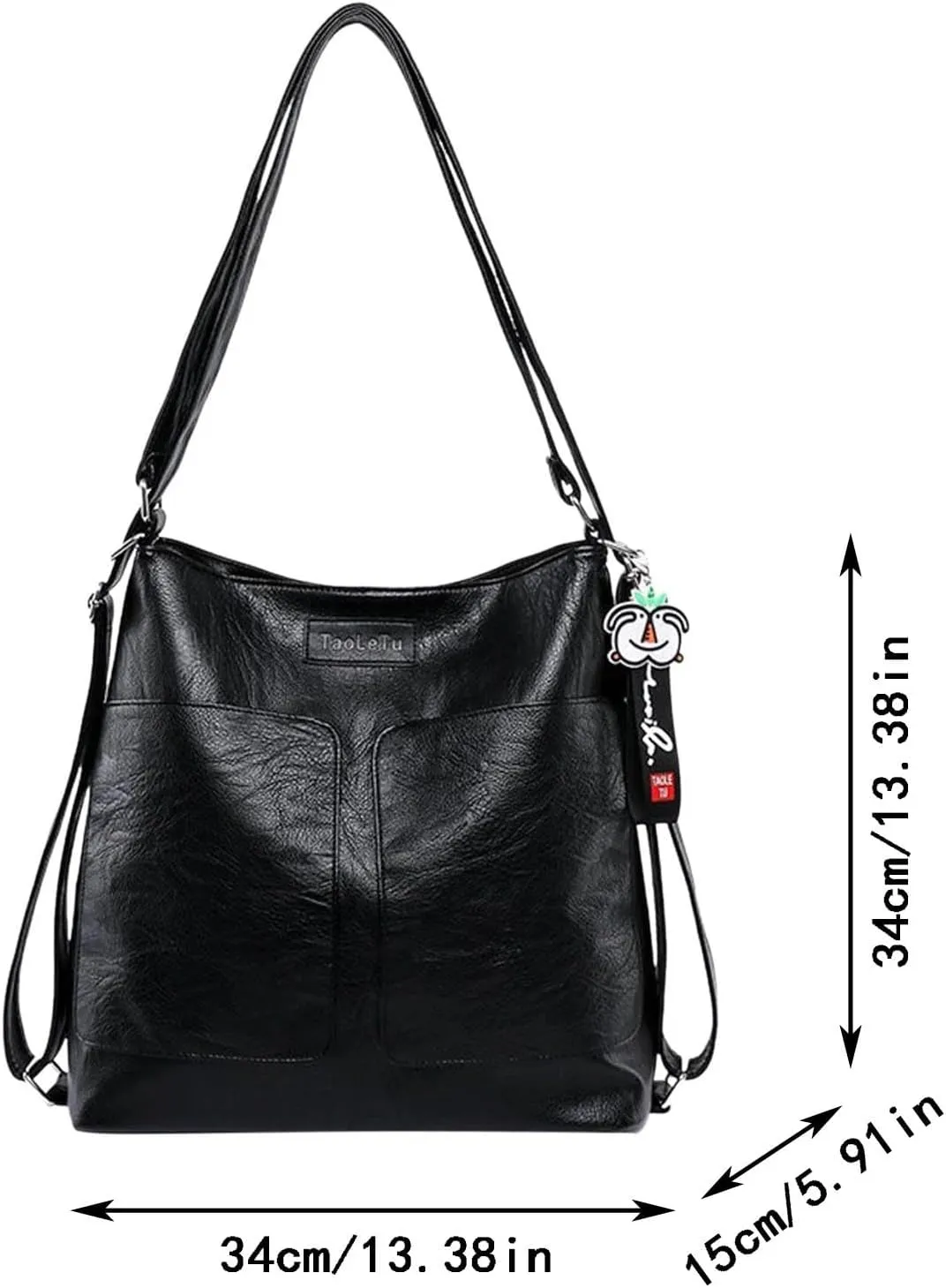 Leather Crossbody Bags for Women Lightweight Quilted Leather Handbags Women's Carry on Bag for Airplanes Women(Black)