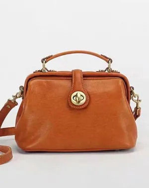 Leather Doctors Style Handbag For Women