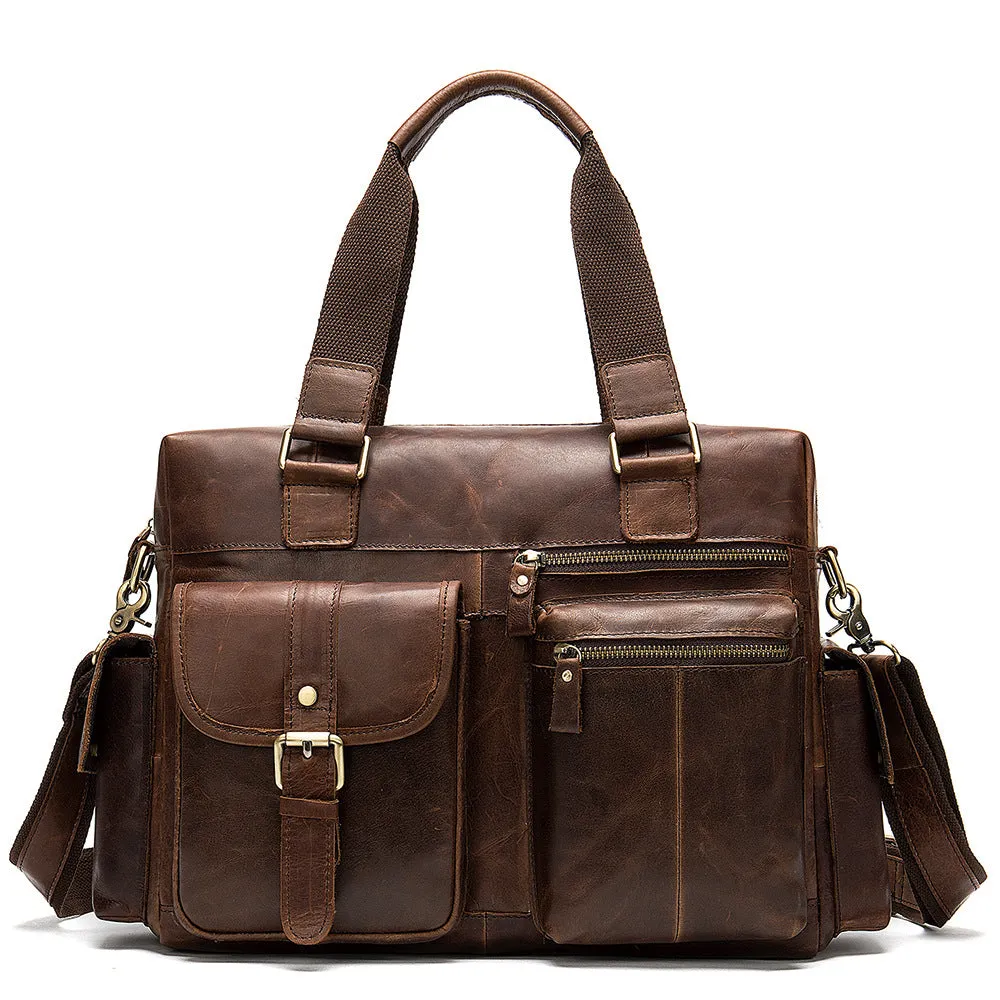 Leather Retro Business Travel Bag