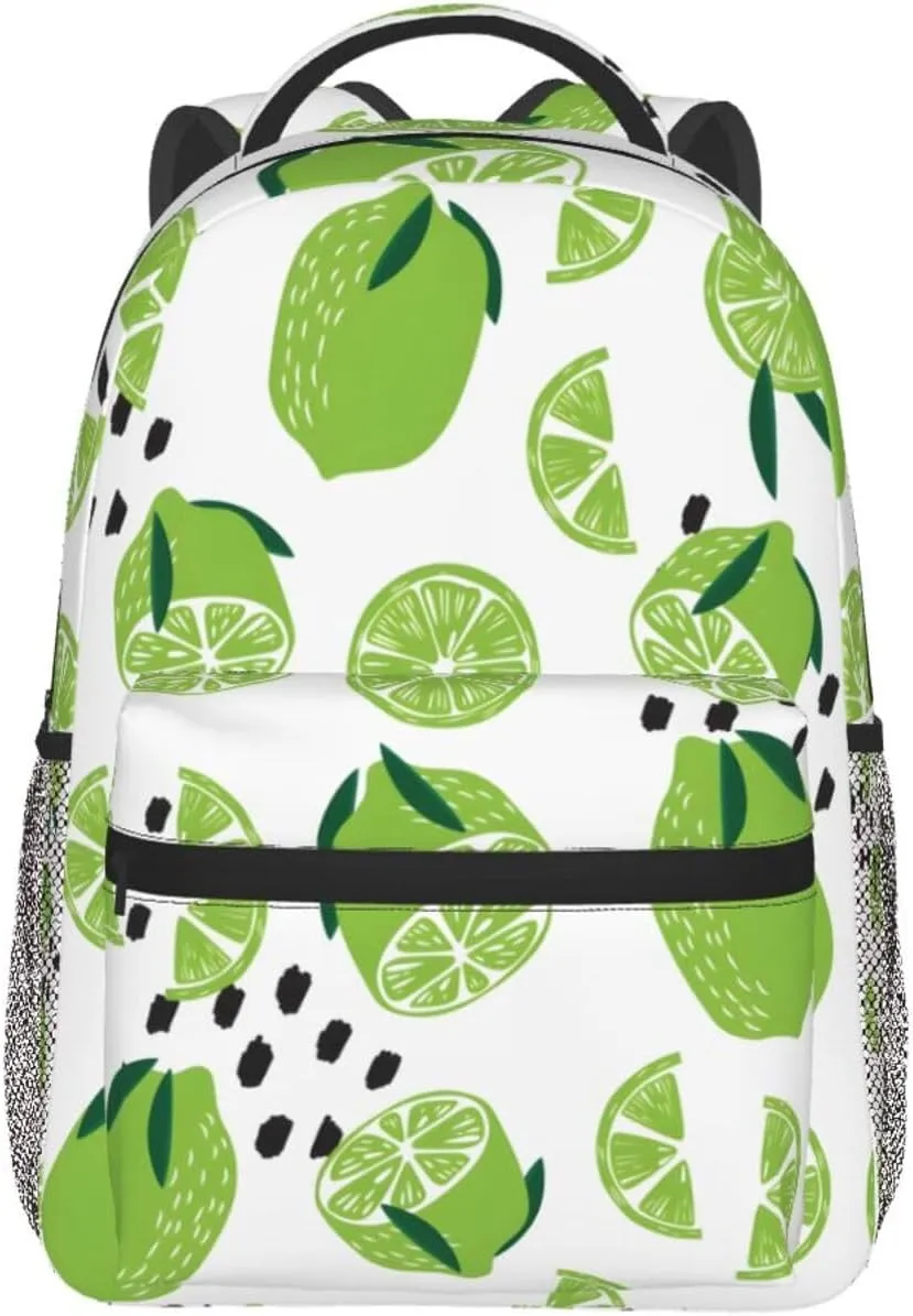 Lemon Travel Laptop Backpack for Women Lightweight College Backpack Adjustable Fits 15.6 Inch Laptop Bag Waterproof for Work, Men, Gym