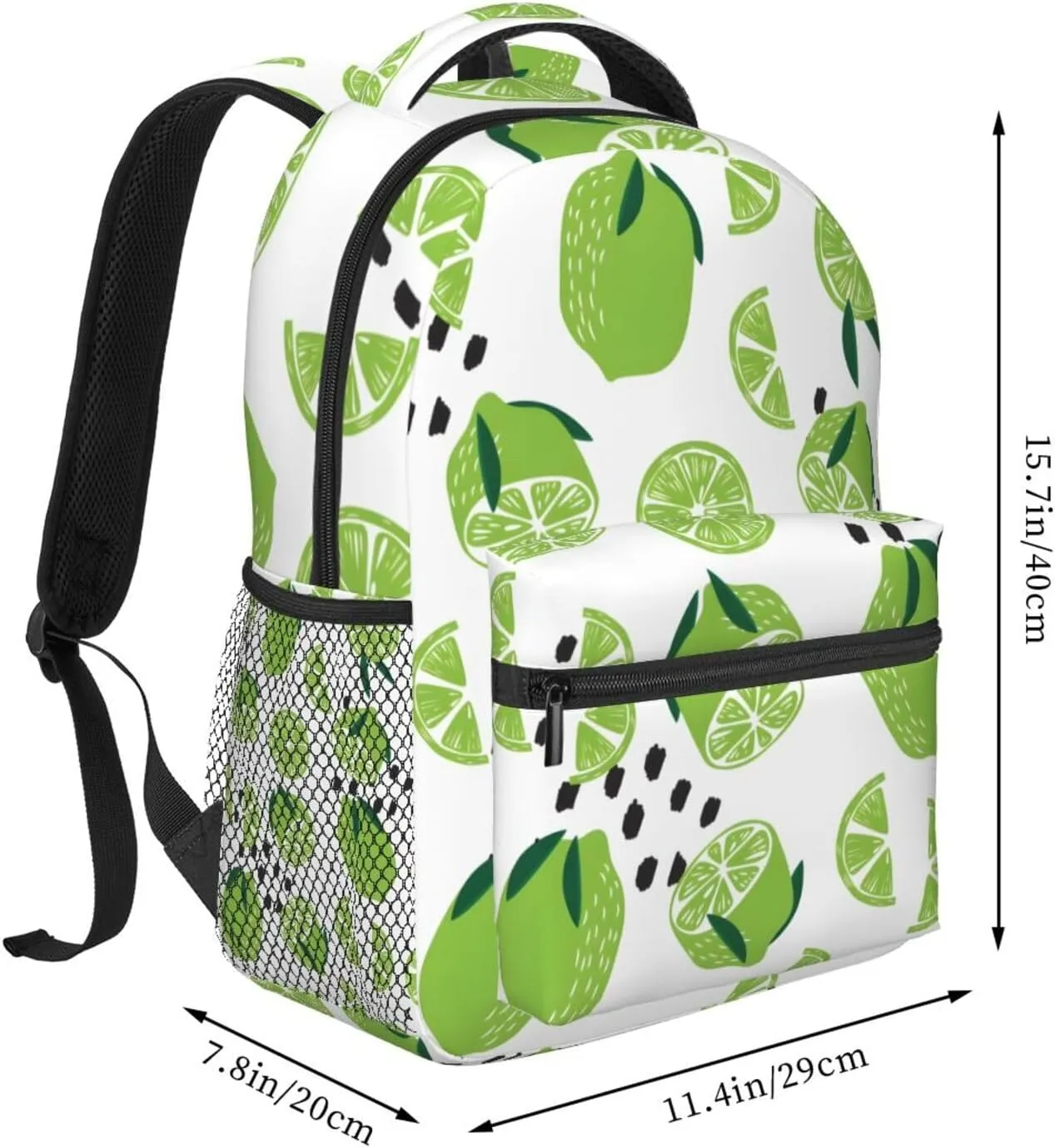 Lemon Travel Laptop Backpack for Women Lightweight College Backpack Adjustable Fits 15.6 Inch Laptop Bag Waterproof for Work, Men, Gym