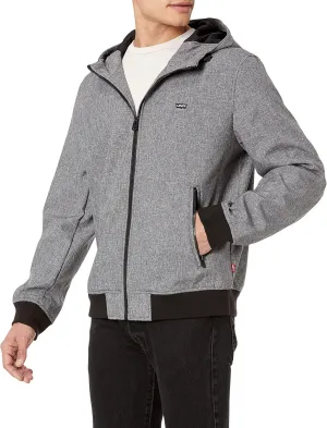Levi's Men's Hooded Water Resistant Softshell Bomber Jacket