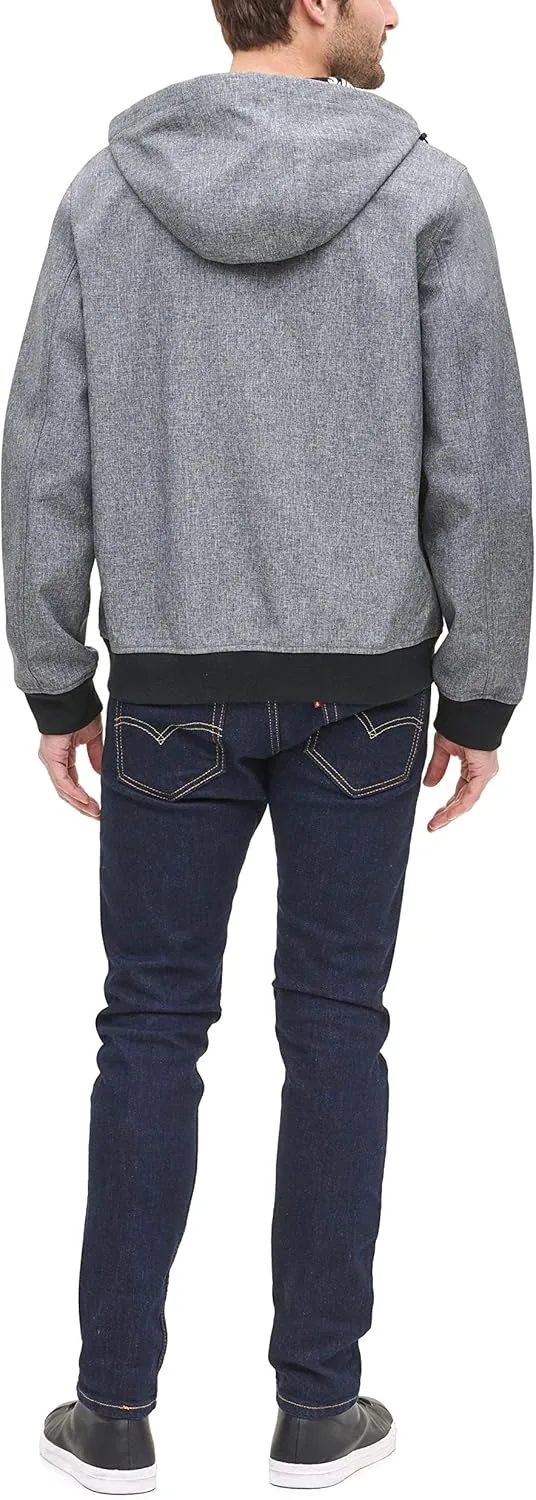 Levi's Men's Hooded Water Resistant Softshell Bomber Jacket