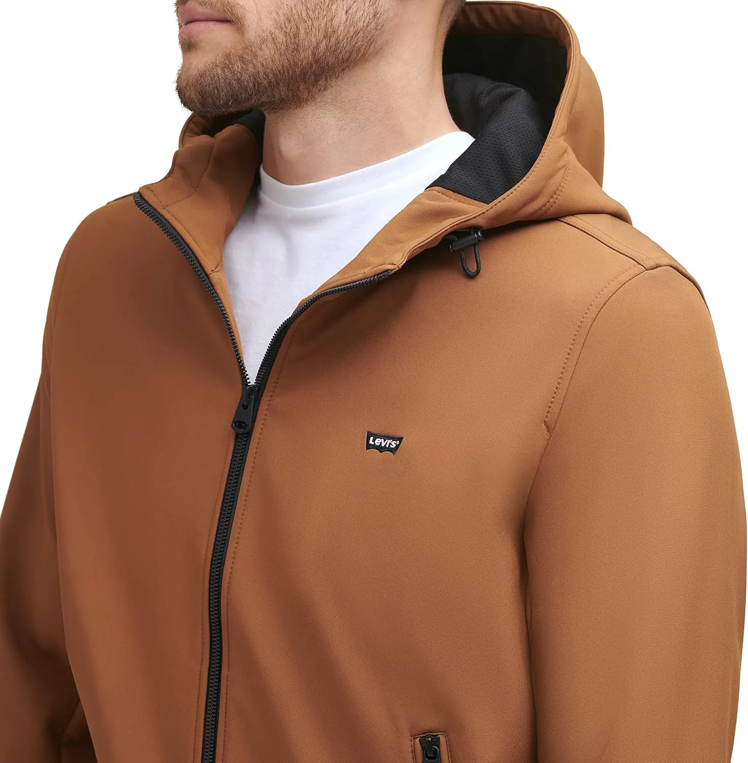 Levi's Men's Hooded Water Resistant Softshell Bomber Jacket