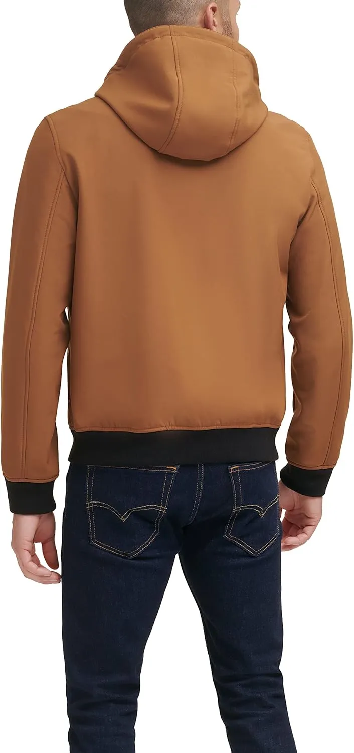 Levi's Men's Hooded Water Resistant Softshell Bomber Jacket