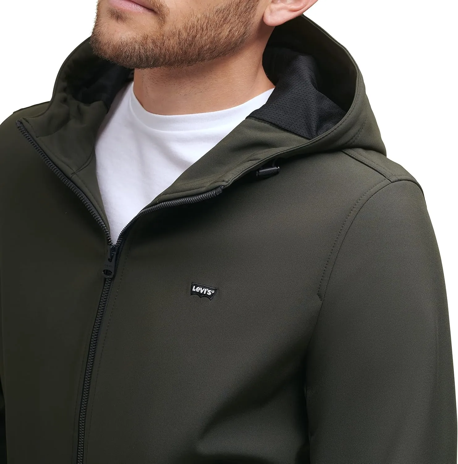 Levi's Men's Hooded Water Resistant Softshell Bomber Jacket