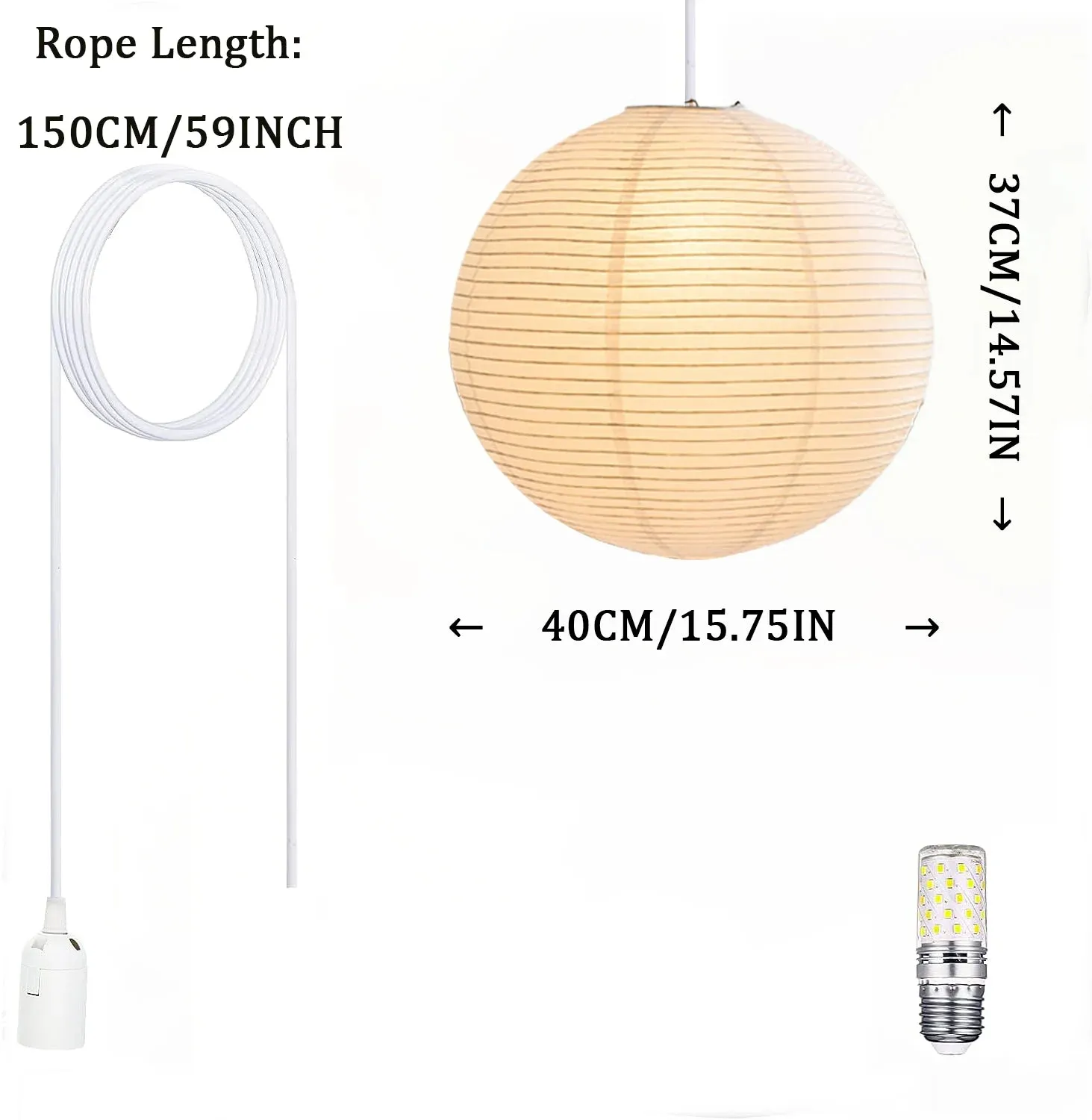Light Japanese Paper Hanging Lamps