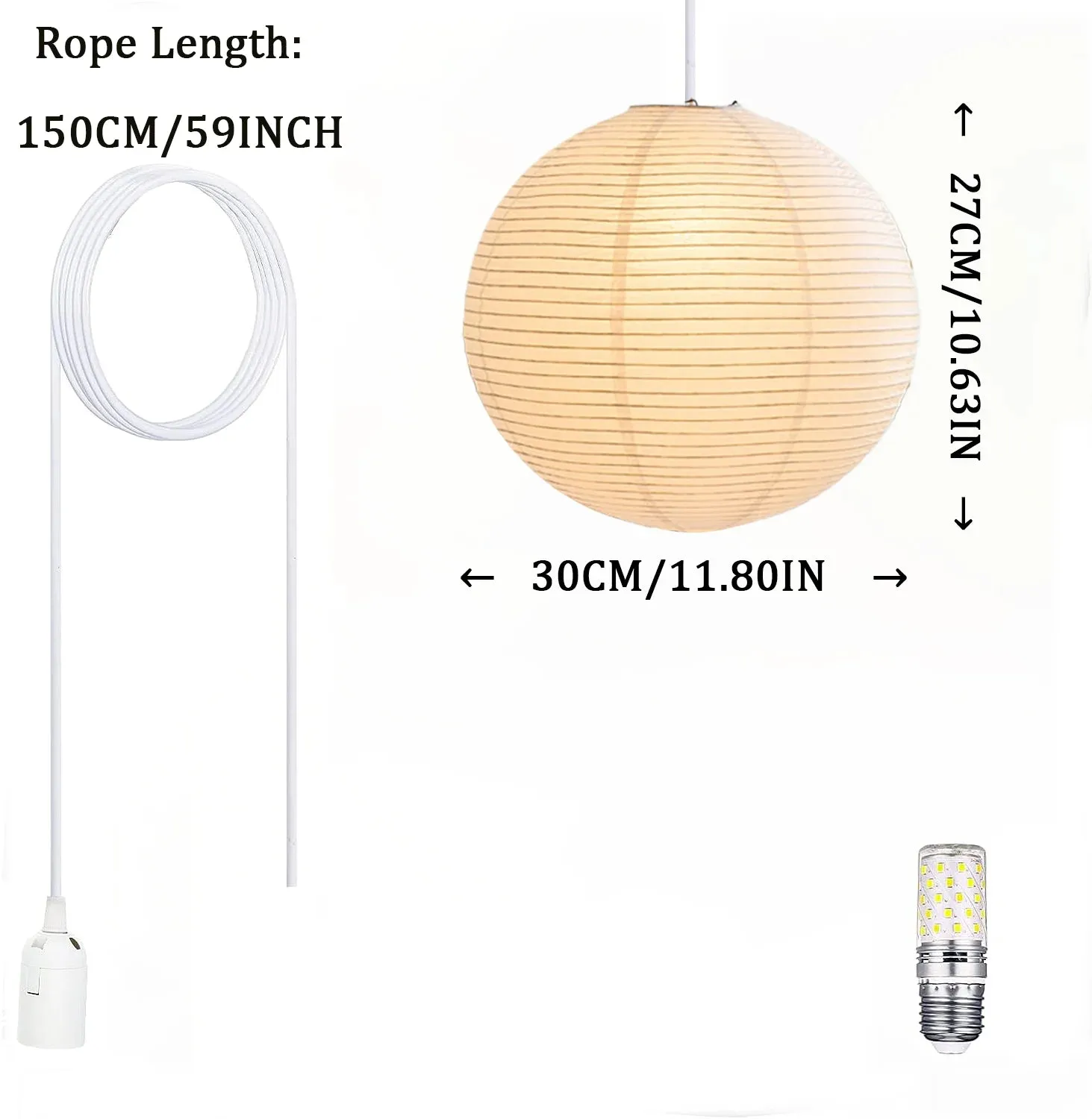 Light Japanese Paper Hanging Lamps