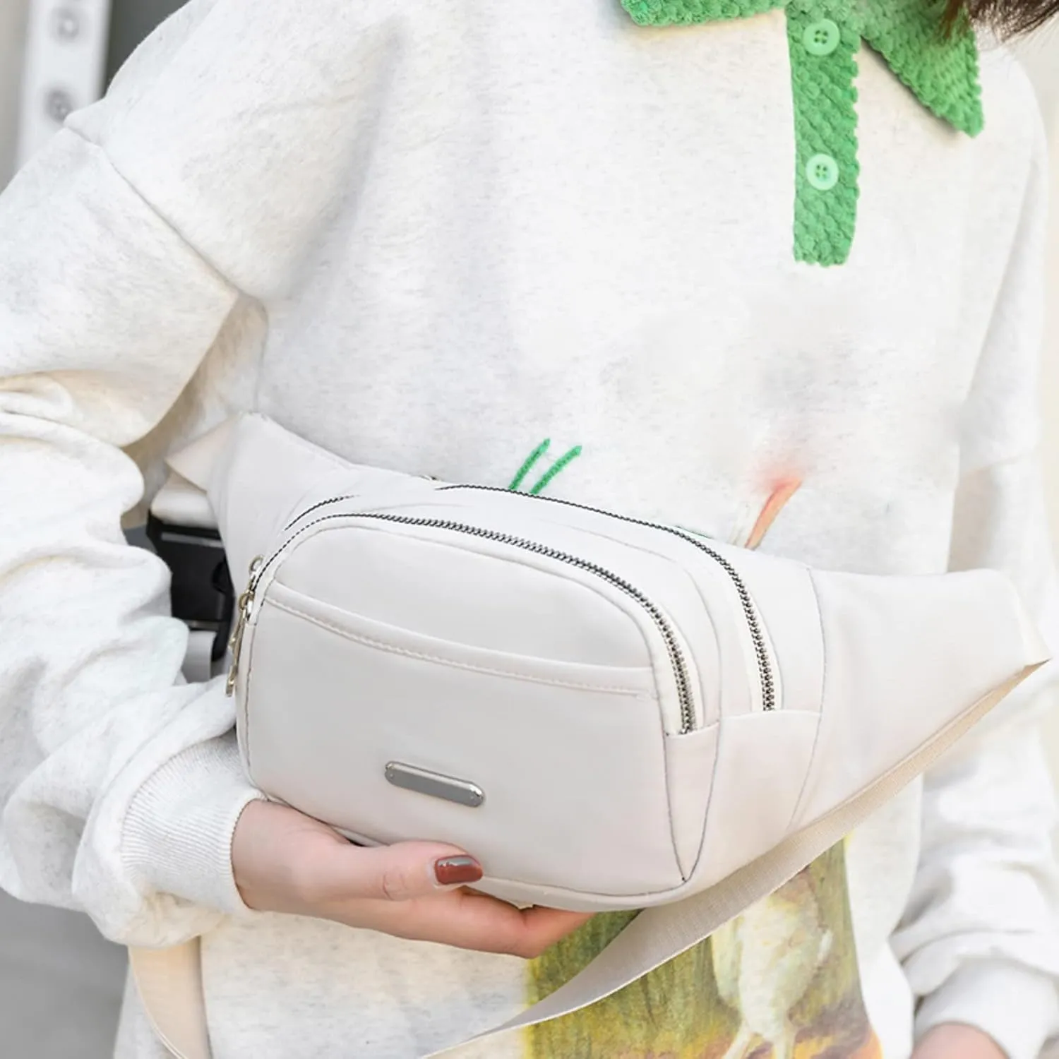 Lightweight Small Crossbody Bag for Women Men Shoulder Bags Anti-Theft Design for Travel Running Fanny Pack(A)