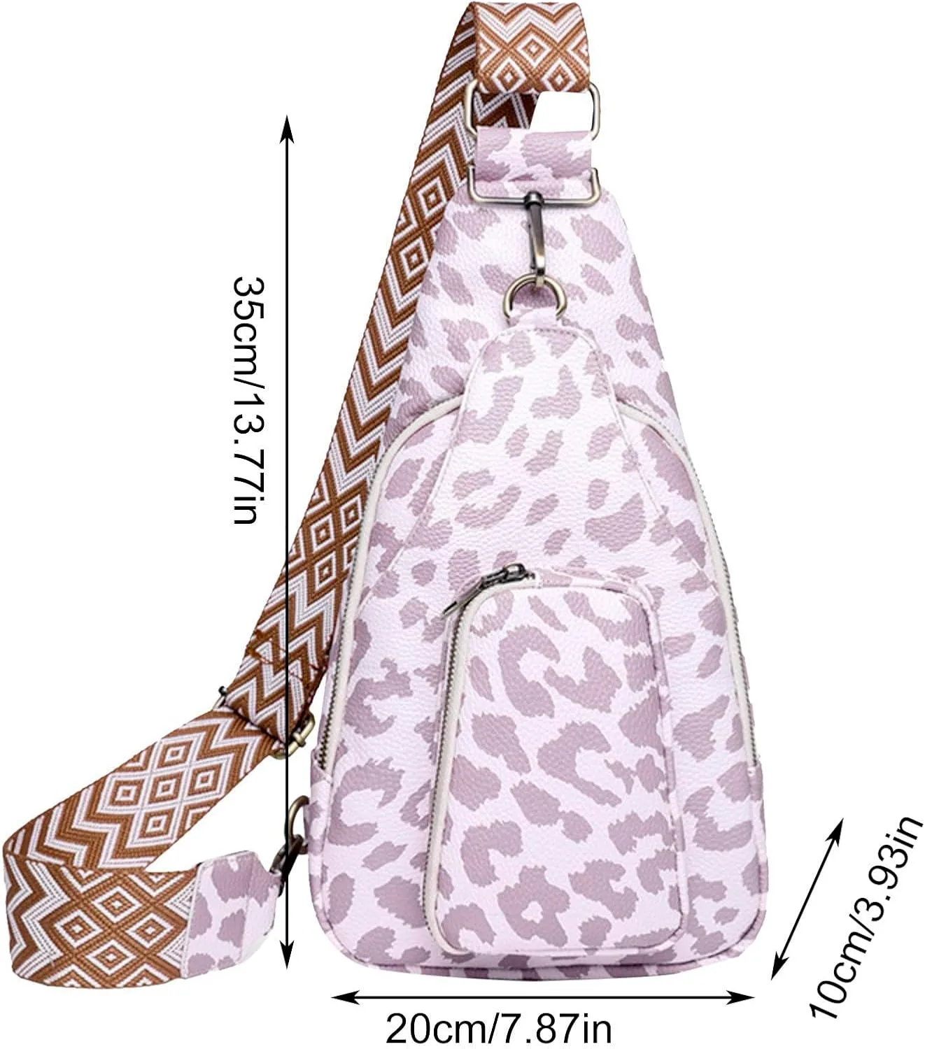 Lightweight Small Crossbody Bag for Women Men Shoulder Bags Anti-Theft Design for Travel Waterproof Backpack(Beige)