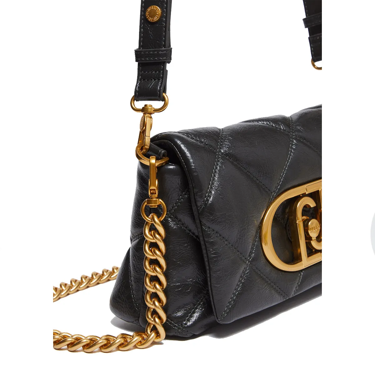 Liu Jo - LaPuffy Matelassé Olive Night Shoulder Bag - AF4148E0426 - OLIVE/NIGHT