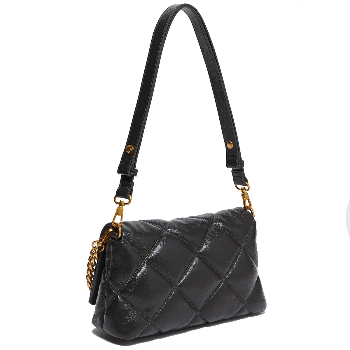 Liu Jo - LaPuffy Matelassé Olive Night Shoulder Bag - AF4148E0426 - OLIVE/NIGHT
