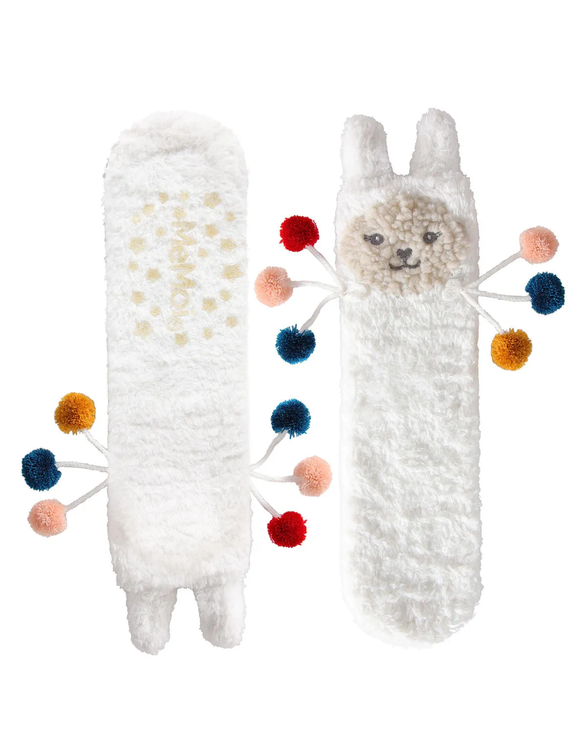 Llama Critter Plush Crew Socks