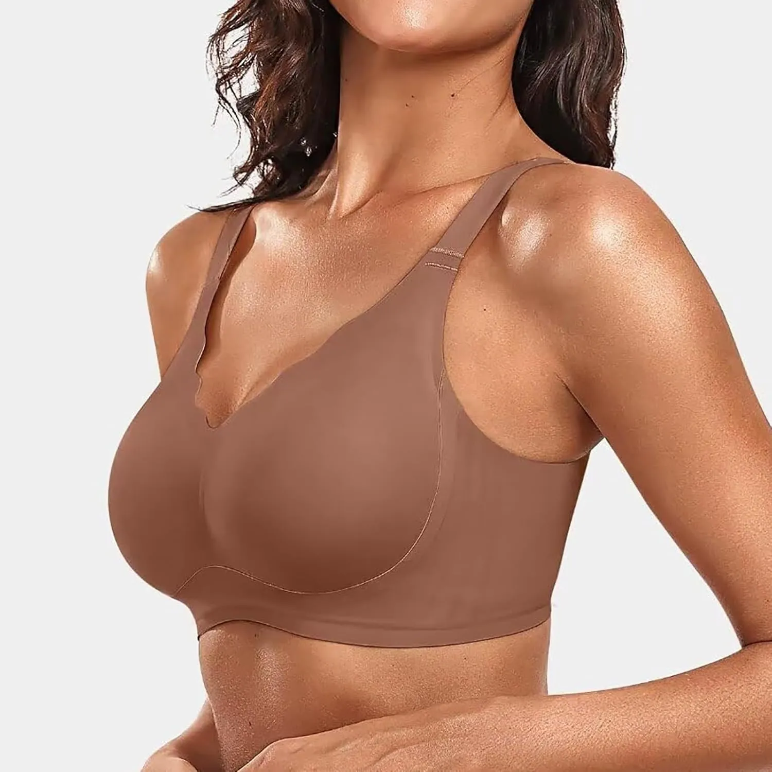Longline Sports Bras for Women High Impact Sporty Wireless Sports Bra Gym Comfortable Sexy Supportive Push Up Summer