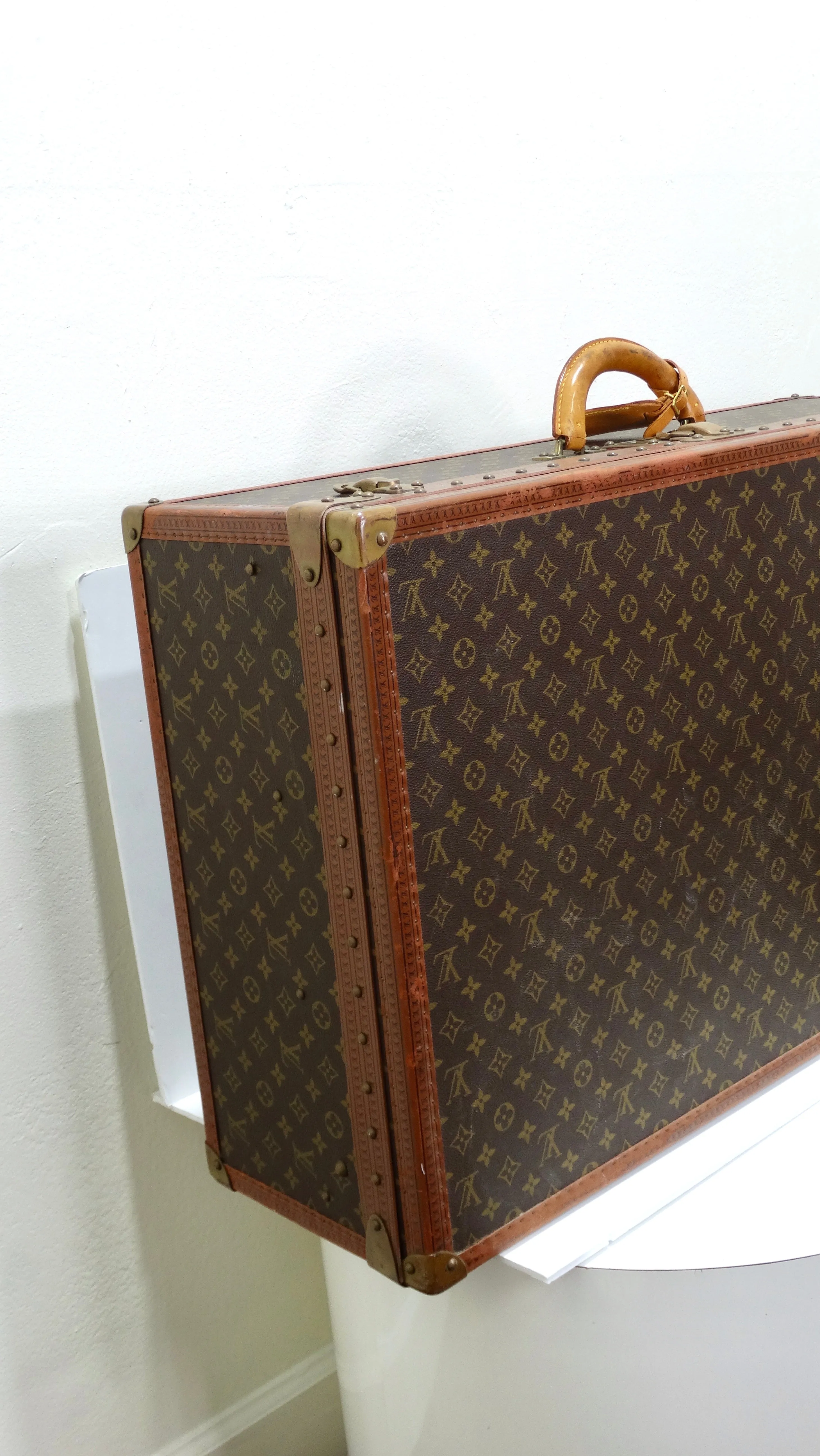 Louis Vuitton 1970's Suitcase in Monogram Canvas