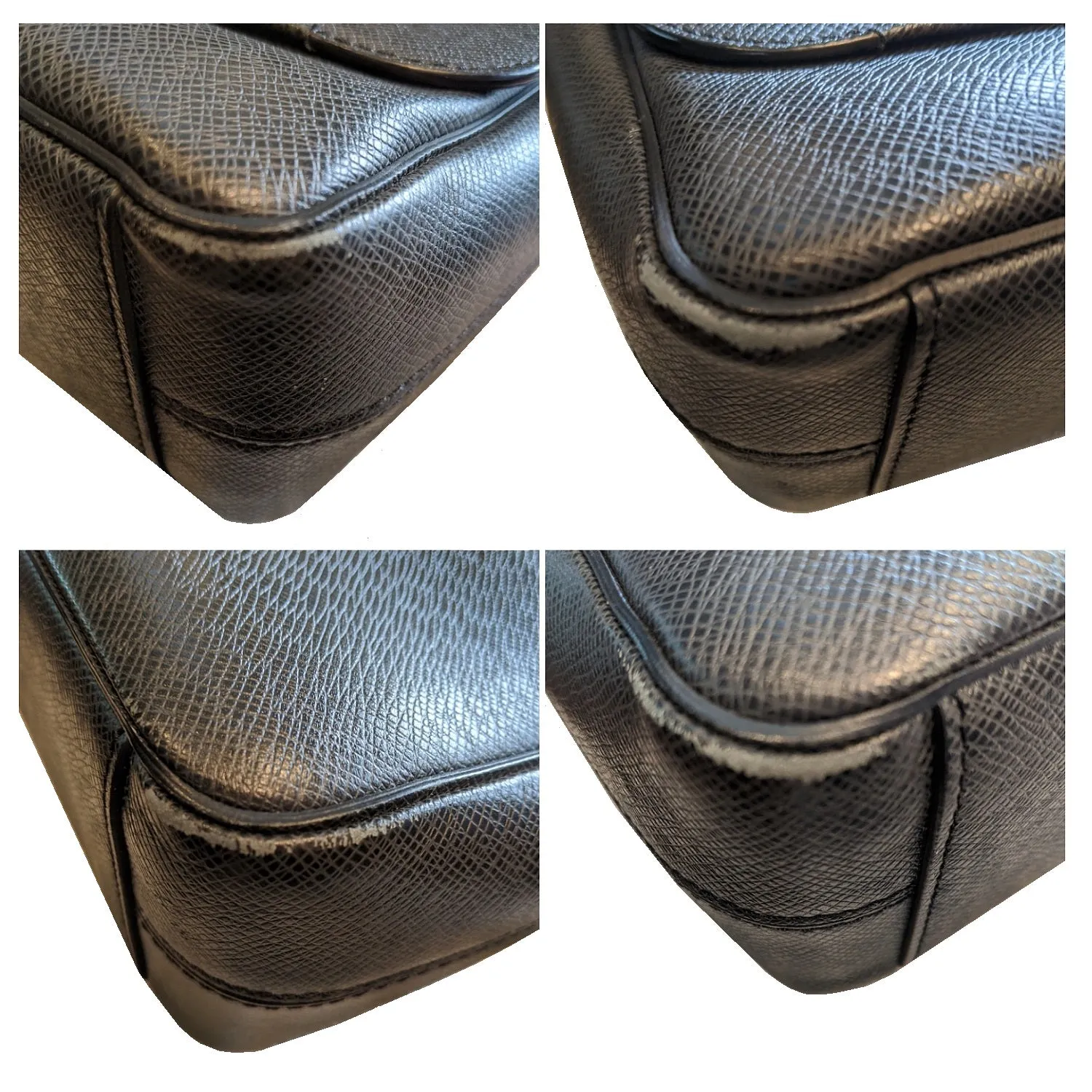 Louis Vuitton Ardoise Taiga Leather Roman MM Messenger Bag