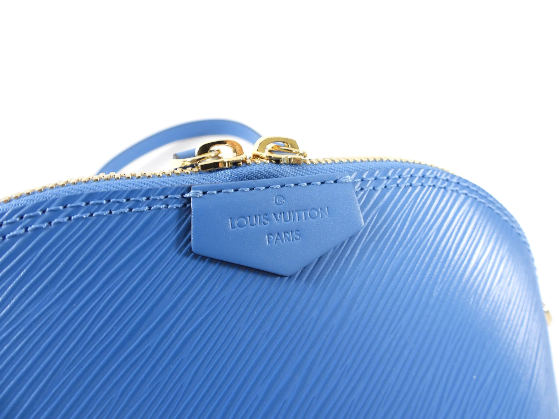 Louis Vuitton Blue Epi Alma Mini Chain Crossbody Bag