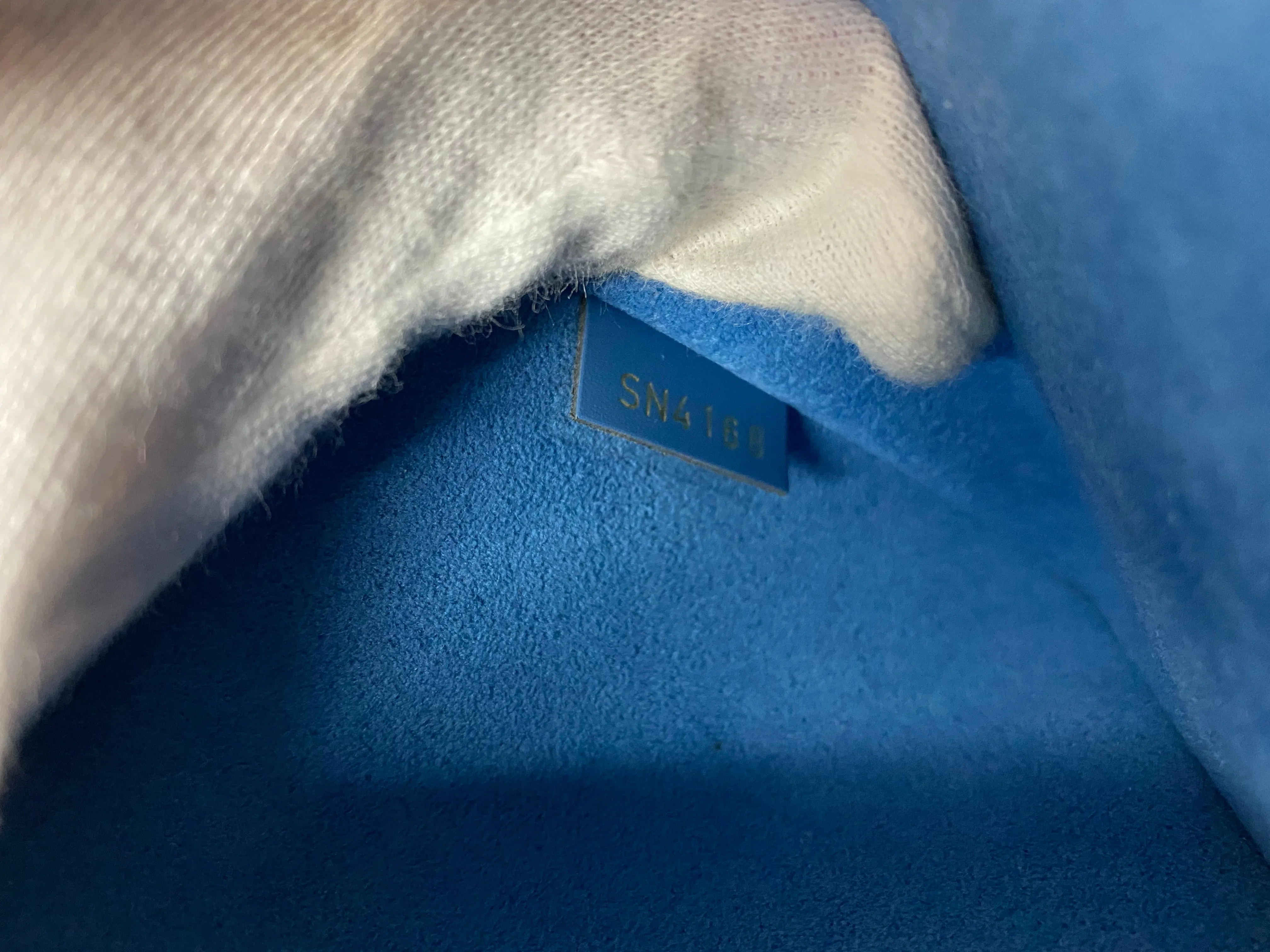Louis Vuitton Blue Epi Alma Mini Chain Crossbody Bag