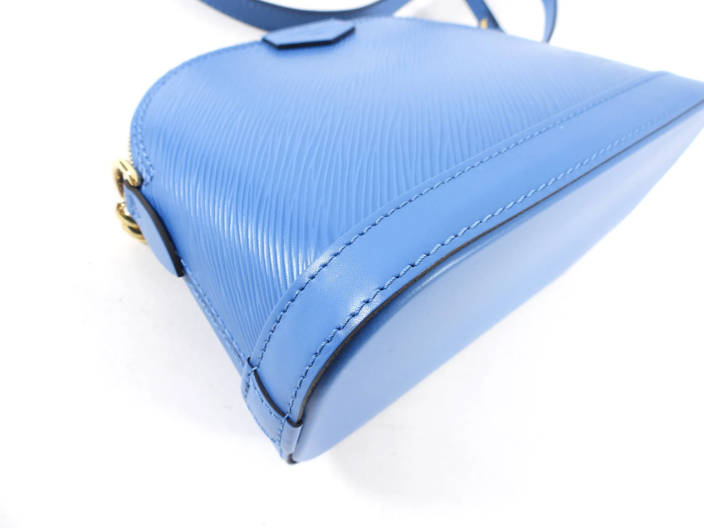Louis Vuitton Blue Epi Alma Mini Chain Crossbody Bag