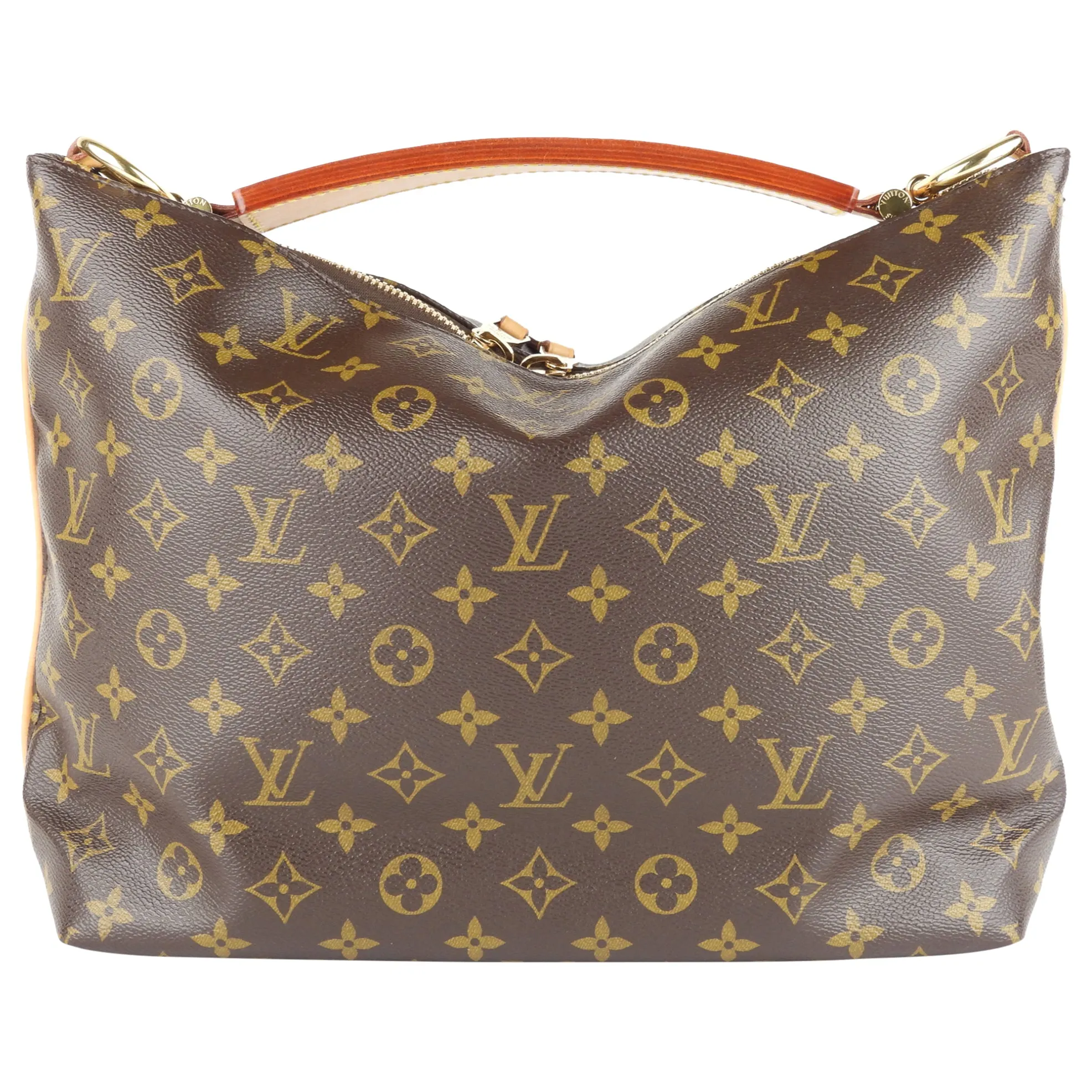 Louis Vuitton Brown Monogram Coated Canvas Sully PM Shoulder Hobo Bag
