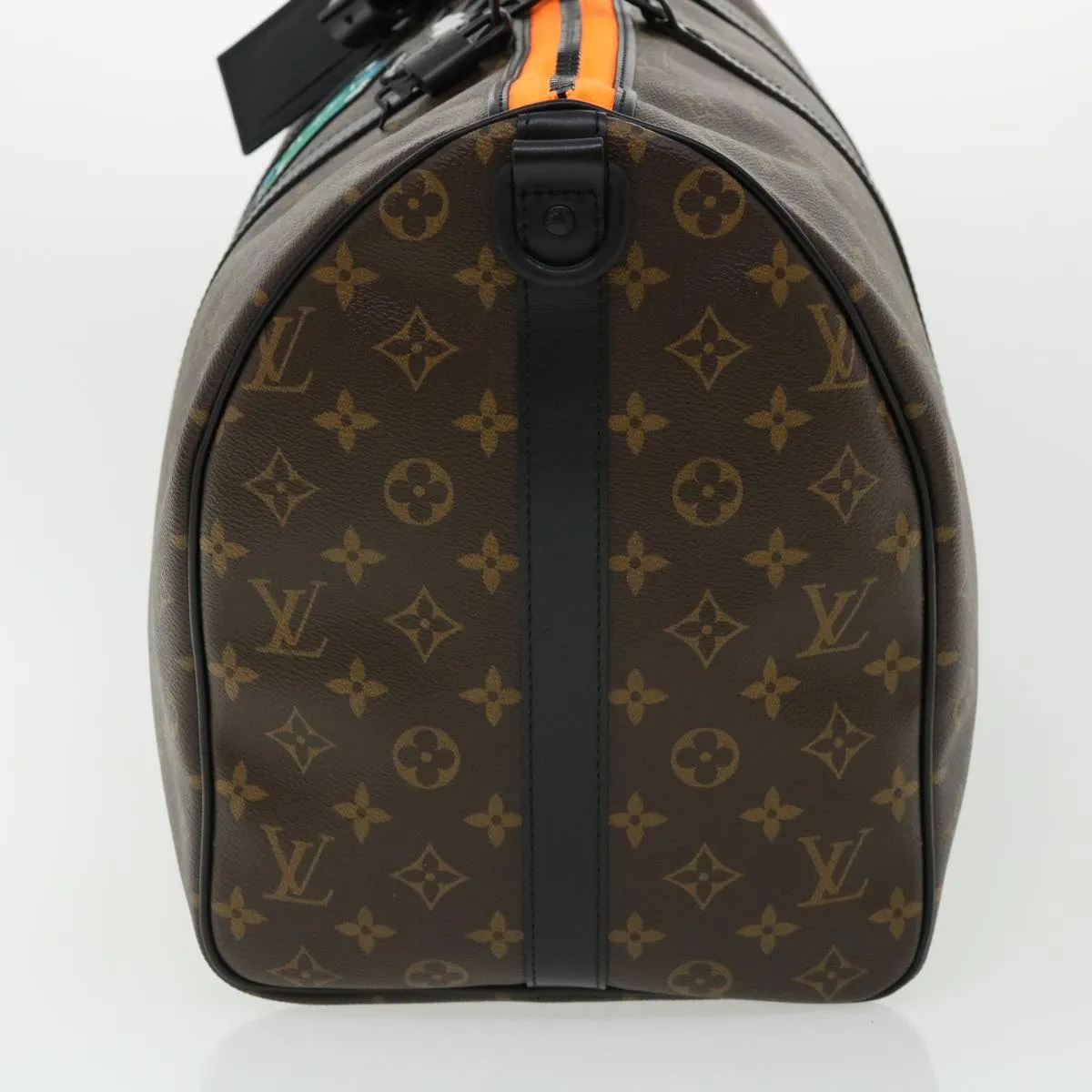 LOUIS VUITTON Cartoon Virgil Keepall Bandouliere50 Boston Bag M45616 Auth 31893A