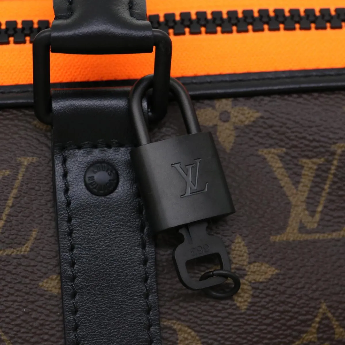 LOUIS VUITTON Cartoon Virgil Keepall Bandouliere50 Boston Bag M45616 Auth 31893A