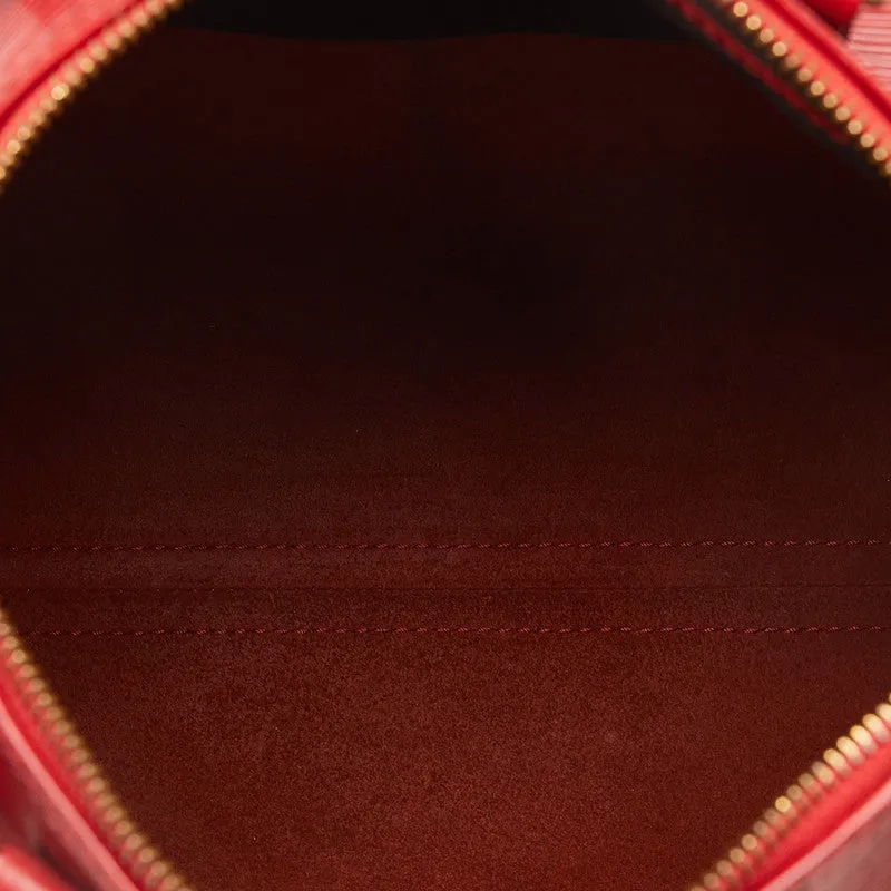 Louis Vuitton Epi Speedy 25 Handbag Boston Bag M43017 Castilian Red