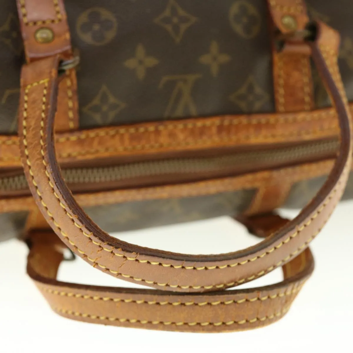 LOUIS VUITTON Monogram Sac Souple 35 Boston Bag M41626 LV Auth bs4831