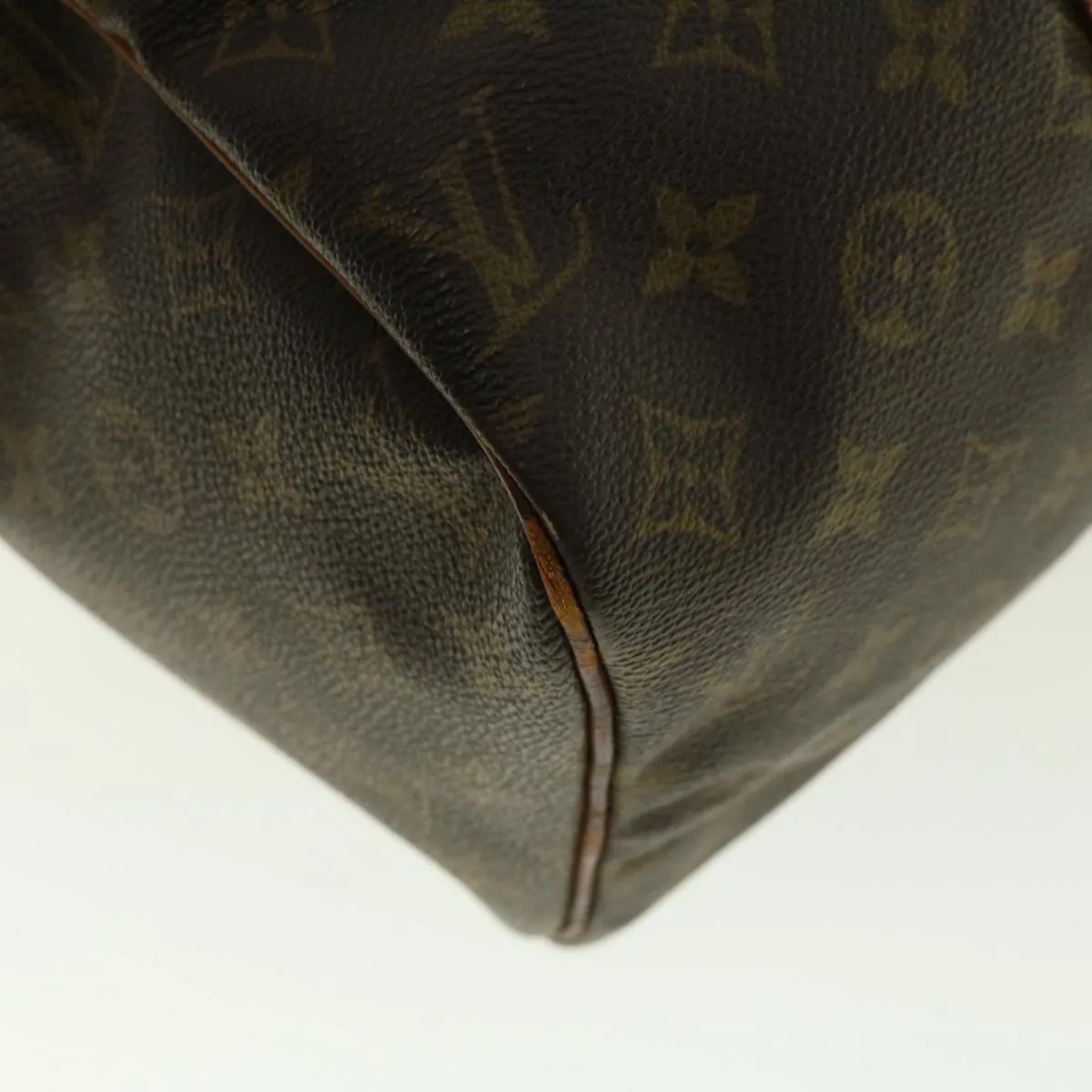 LOUIS VUITTON Monogram Sac Souple 35 Boston Bag M41626 LV Auth bs4831