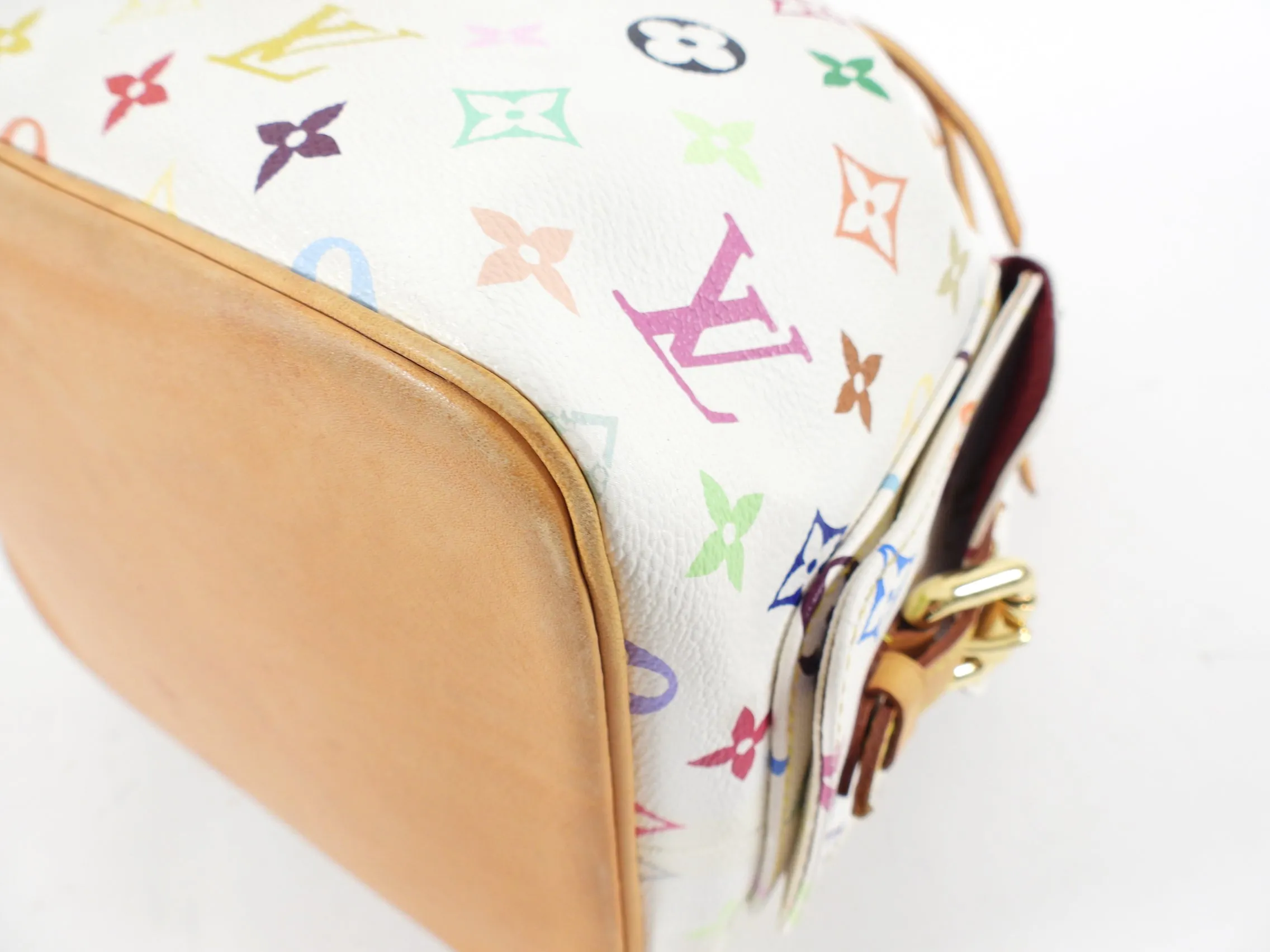 Louis Vuitton Multicolore White Murakami Petit Noe Bucket Bag