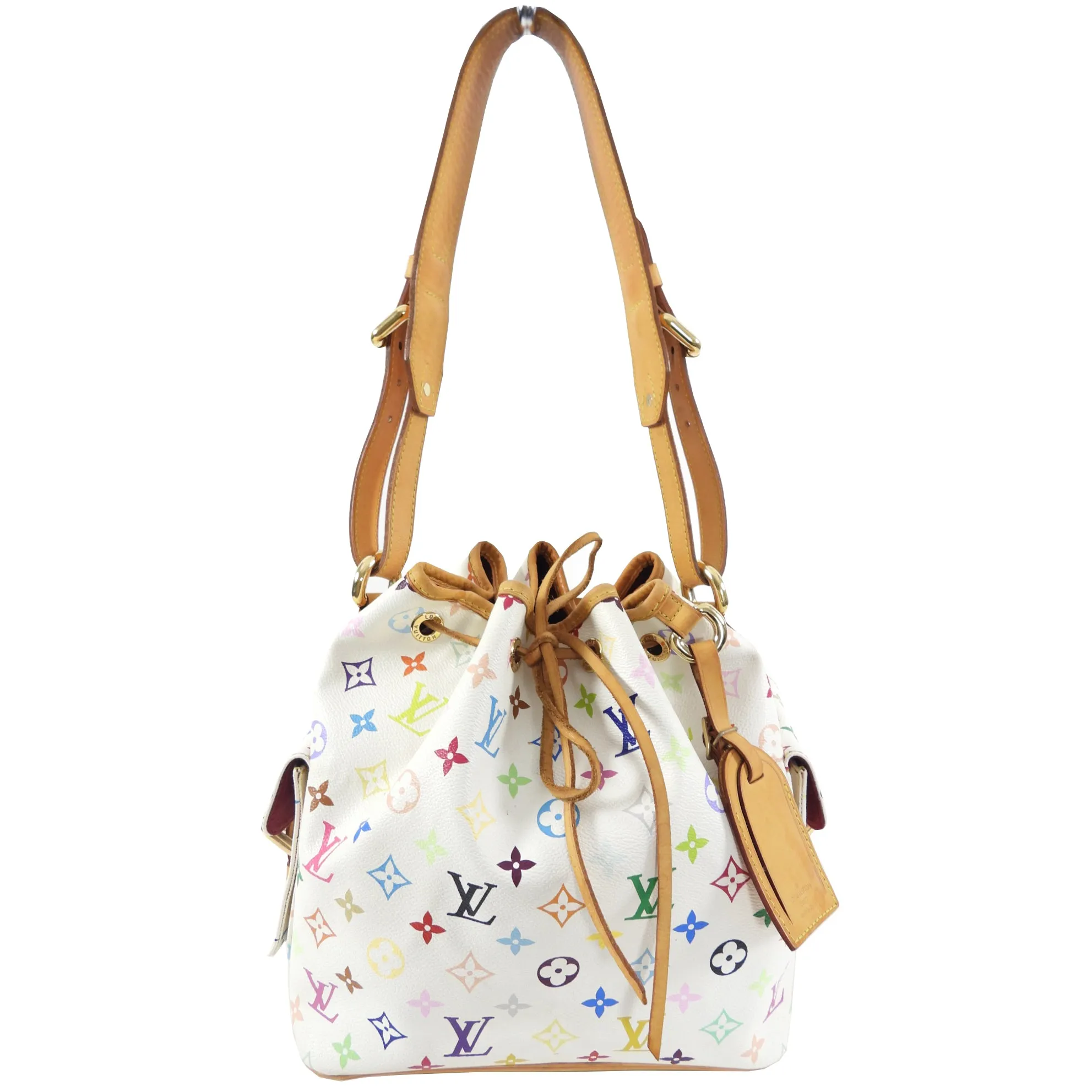 Louis Vuitton Multicolore White Murakami Petit Noe Bucket Bag