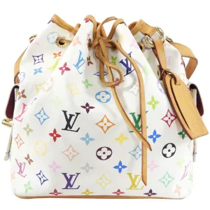 Louis Vuitton Multicolore White Murakami Petit Noe Bucket Bag