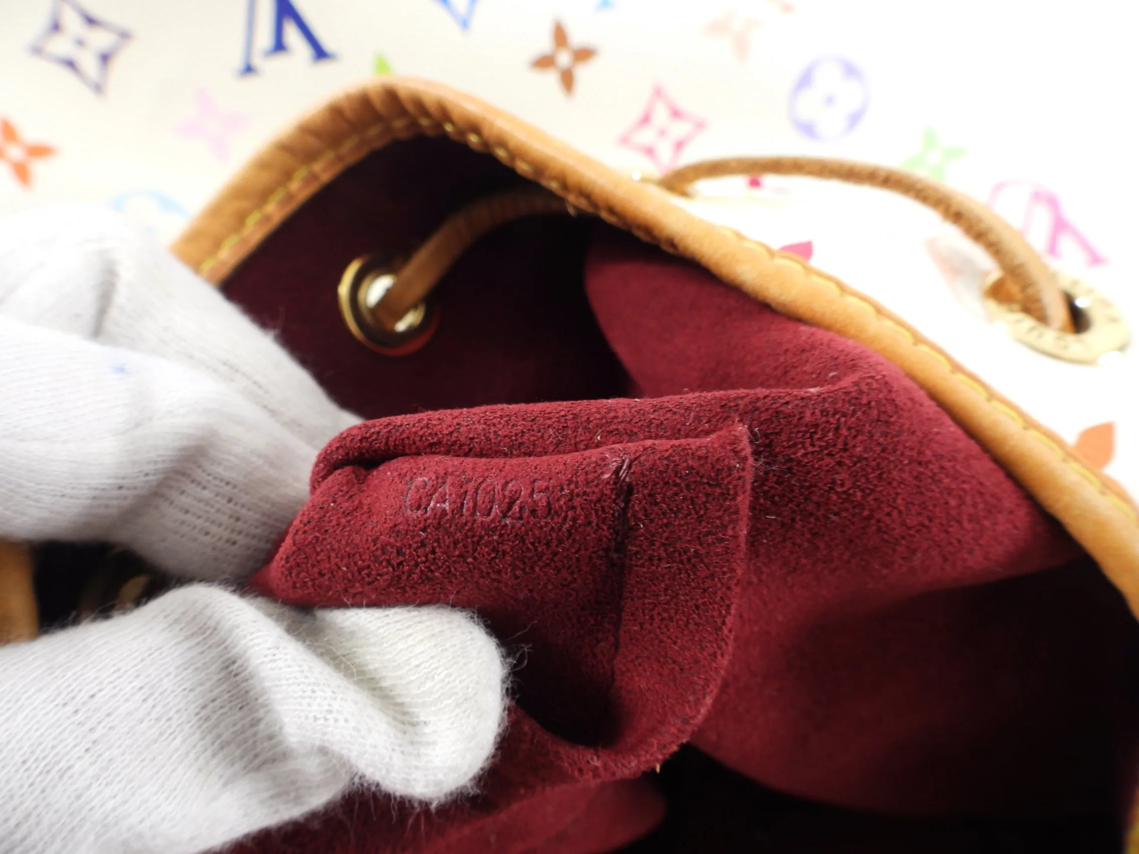 Louis Vuitton Multicolore White Murakami Petit Noe Bucket Bag