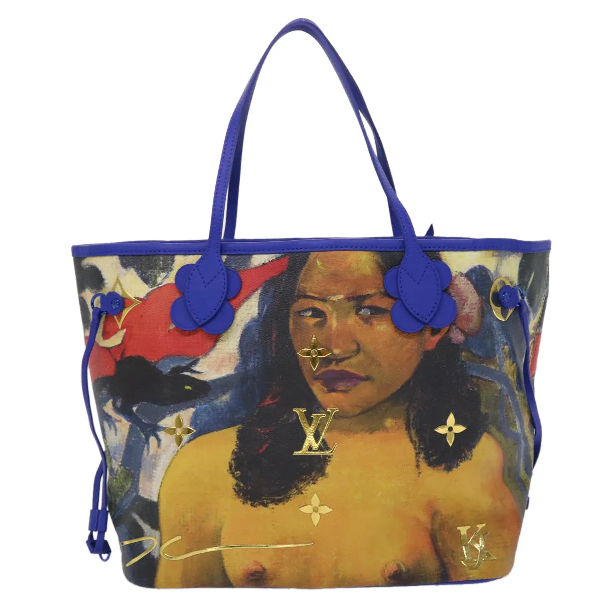 Louis Vuitton Neverfull  Leather Tote Bag ()