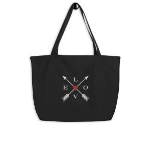 Love | Large organic tote bag