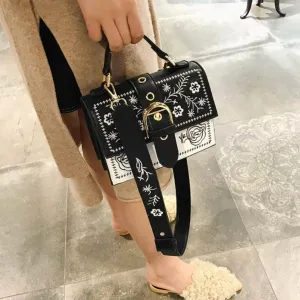 Luxury Designer Square Retro Shoulder & Crossbody Bag for Women – High-Quality Stylish Bolsos