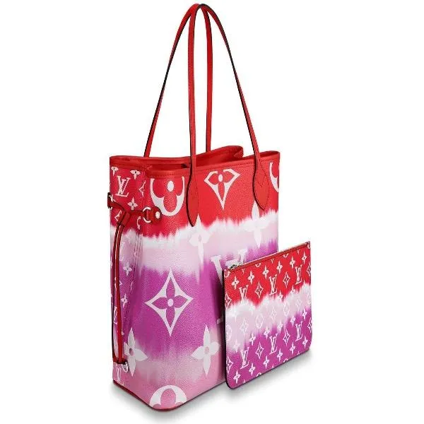 LV Escale Neverfull MM Rouge