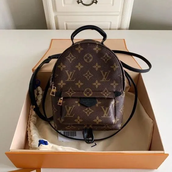LV New Authentic Plaid Print Korean Style Casual Mini Backpack Ladies Hit Color Simple and Versatile Commuter Travel Bag_ LV-BP-02