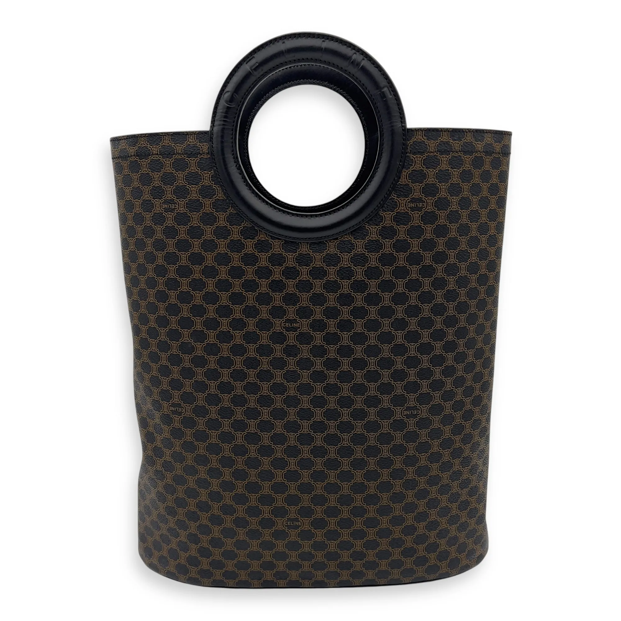 Macadam Tote Bag Blue in Coated Canvas, Gold hardware