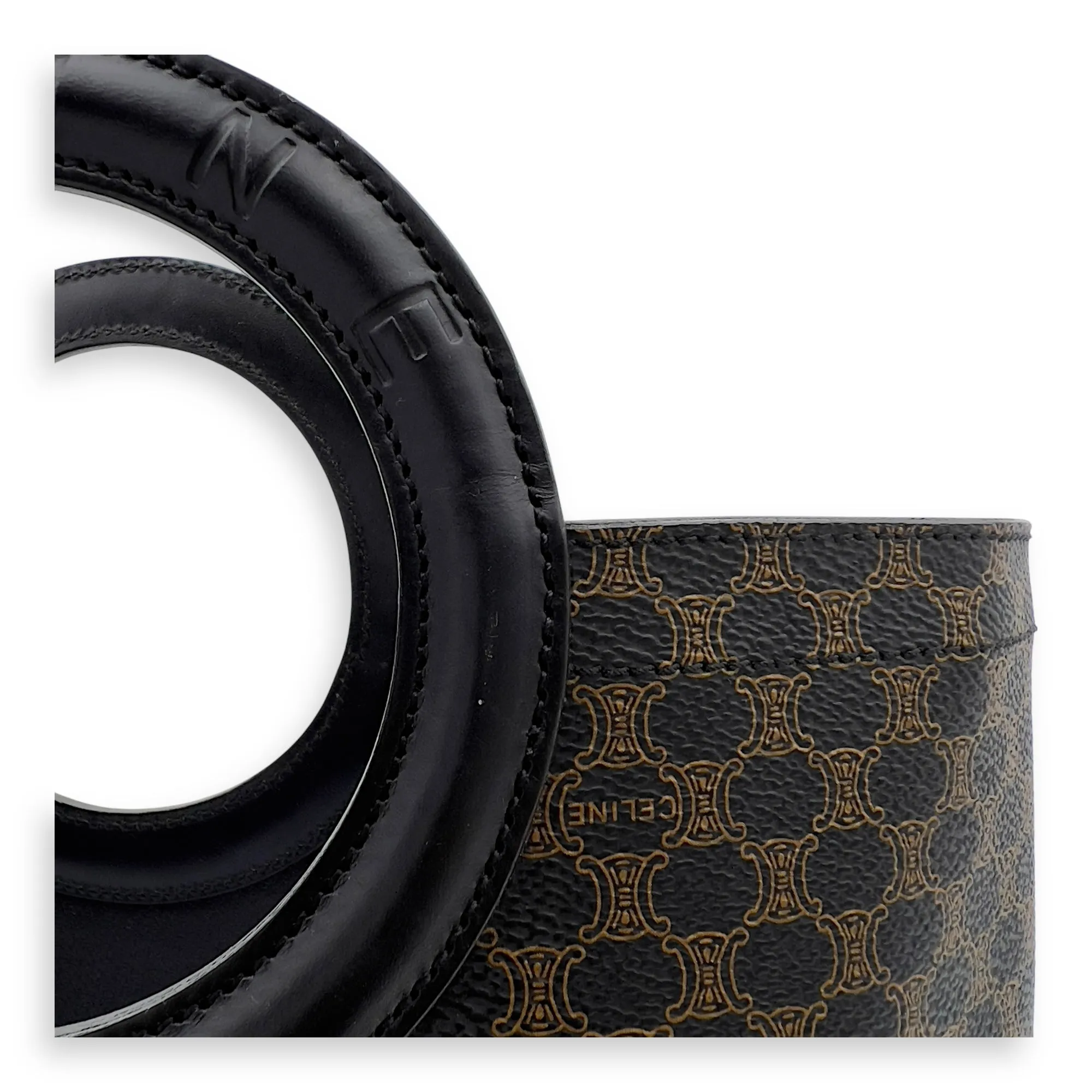 Macadam Tote Bag Blue in Coated Canvas, Gold hardware
