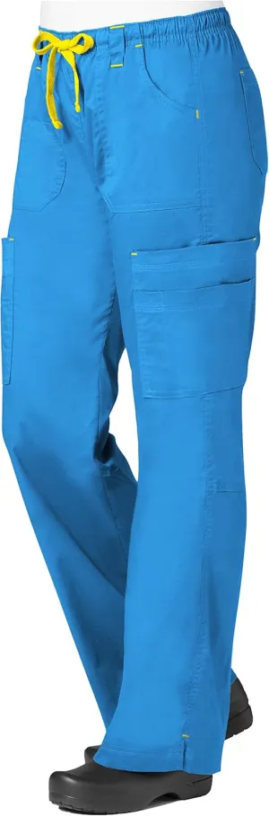 Maevn Women's Blossom Collection Multi Pocket Cargo Scrub Pant
