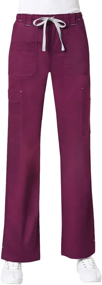 Maevn Women's Blossom Collection Multi Pocket Cargo Scrub Pant